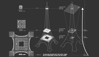 Illustration for article titled Eiffel Tower Getting Huge Observation Deck Made of Kevlar Webbing